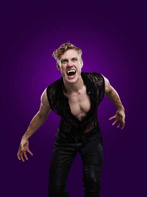 James Daly in DRACULA, A COMEDY OF TERRORS. photo by Matthew Murphy